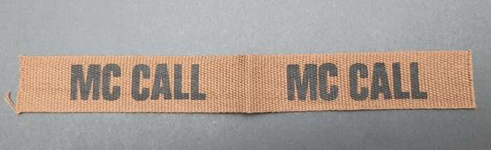 **Border War : 1980s SADF Nutria Name Tapes x2 .**