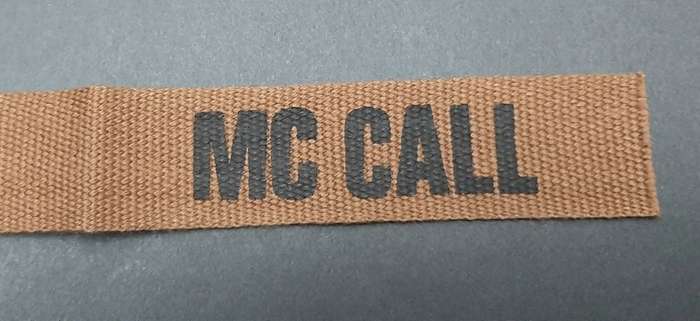 **Border War : 1980s SADF Nutria Name Tapes x2 .**