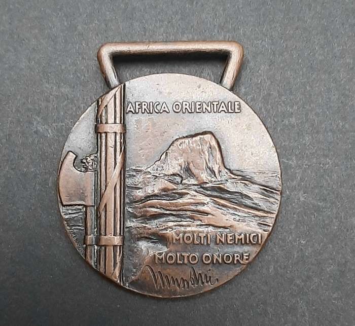 **WW2 Italian 1936 Ethiopian Campaign Medal (No Ribbon).**