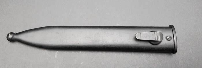 **Border War : 1960s SADF Type I Uzi Bayonet w/ Steel Scabbard**