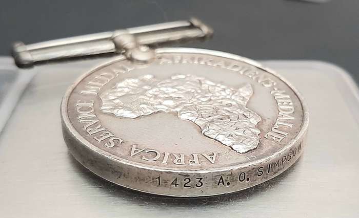 **WW2: .925 Silver Africa Service Medal (33.62 g).**