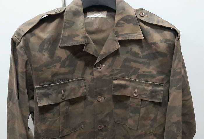 Border War 1980 S.A. Railway Police Task Force Camouflage Long Sleeve Shirt - Att. Officer (Large)
