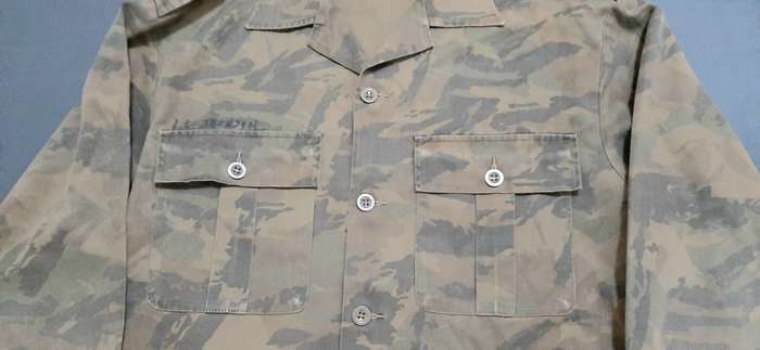 Border War 1980 S.A. Railway Police Task Force Camouflage Long Sleeve Shirt - Att. Officer (Large)