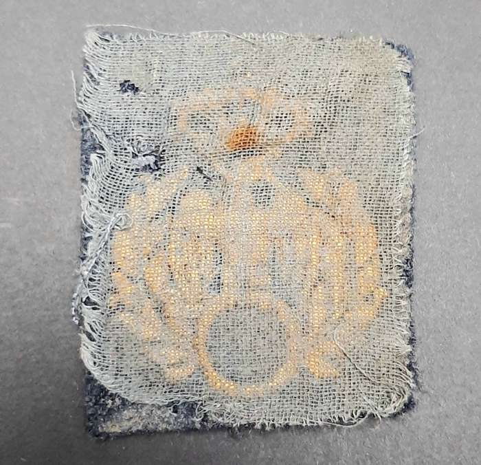 **WW2  : 1940s Italian Airforce Officer`s Aviation Specialist Embr. Cap Badge*