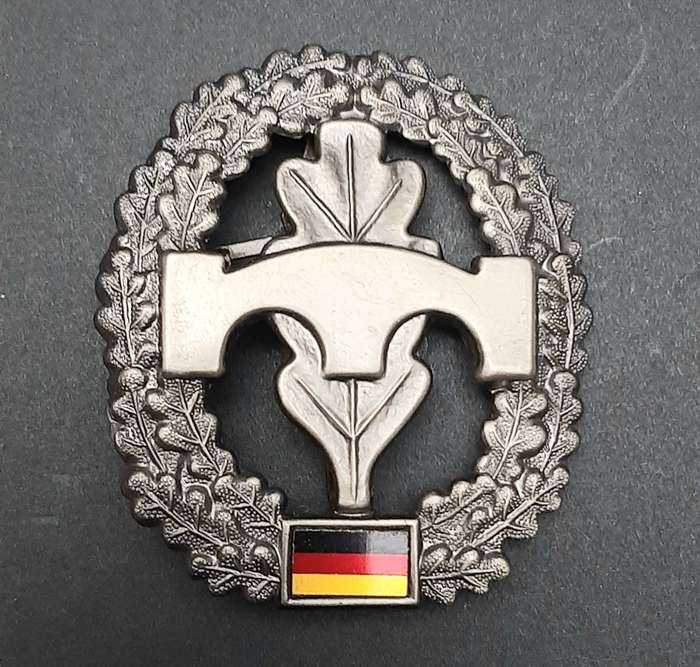 1990s German Bundeswehr Pioneer Beret Badge Pins