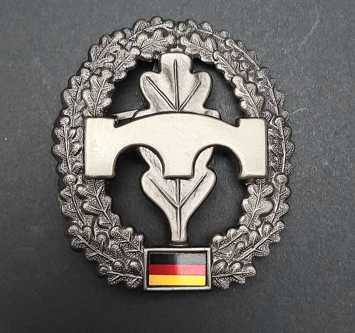 1990s German Bundeswehr Pioneer Beret Badge Pins