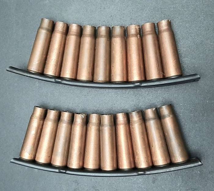 **Border War : 1980s SKS 2 x Stripper Clips w/ Spent Casings (INERT)**