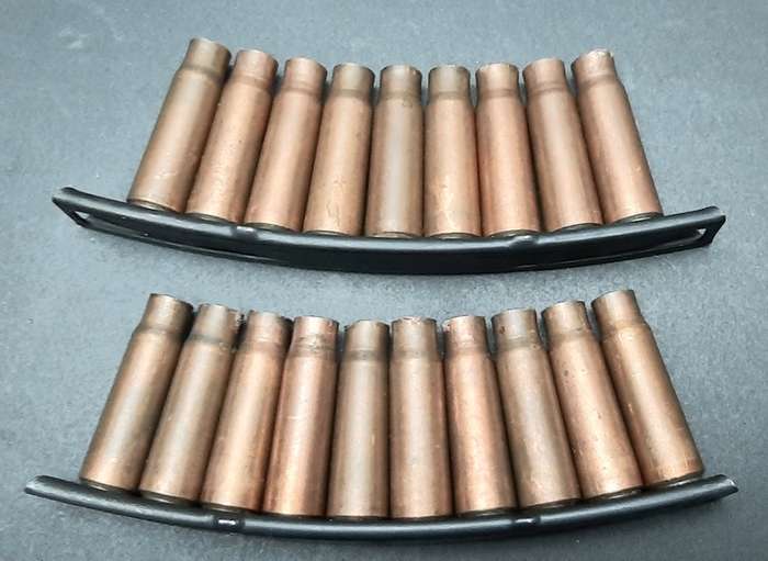 **Border War : 1980s SKS 2 x Stripper Clips w/ Spent Casings (INERT)**