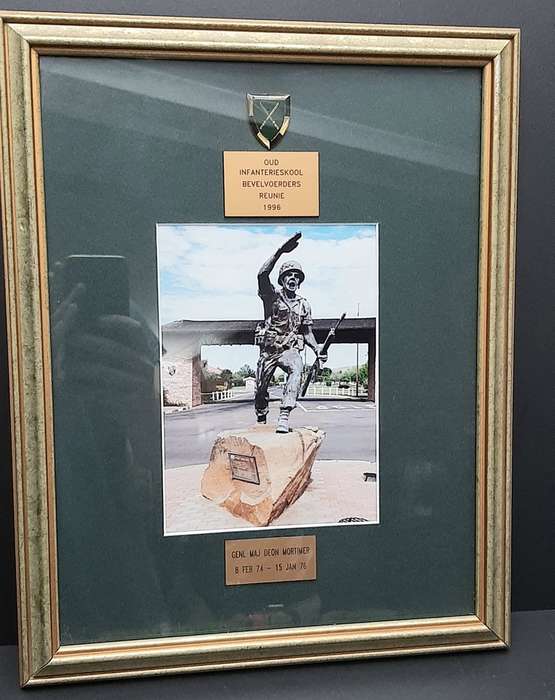 **RARE: 1980s SADF Maj-General D.J. Mortimer SA Infantry School/ Association Award Lot x 9 Pcs.**