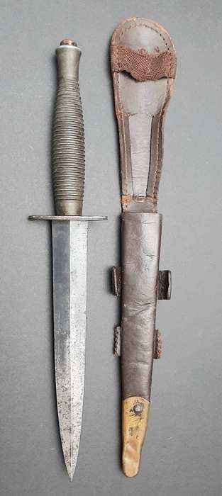 Rare WW2 Fairbairn-Sykes 3rd Pattern Fighting Knife with Scabbard (William Rodgers, Sheff.)