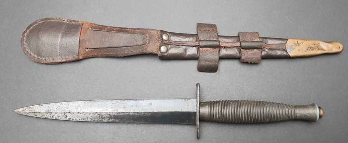 Rare WW2 Fairbairn-Sykes 3rd Pattern Fighting Knife with Scabbard (William Rodgers, Sheff.)