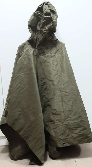 Border War 1970s S.A.P Olive Green Camouflage Poncho (Large)