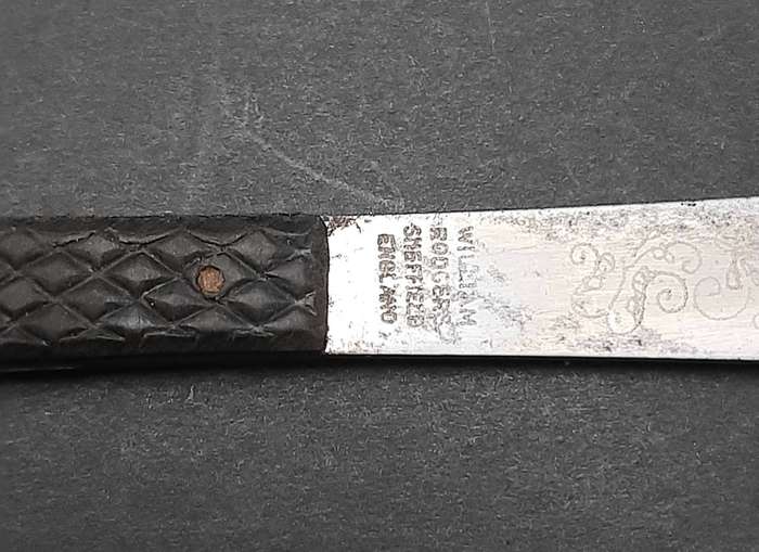 WW2 William Rodgers Truflite Boot/Throwing Knife with Scabbard 15cm