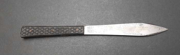 WW2 William Rodgers Truflite Boot/Throwing Knife with Scabbard 15cm