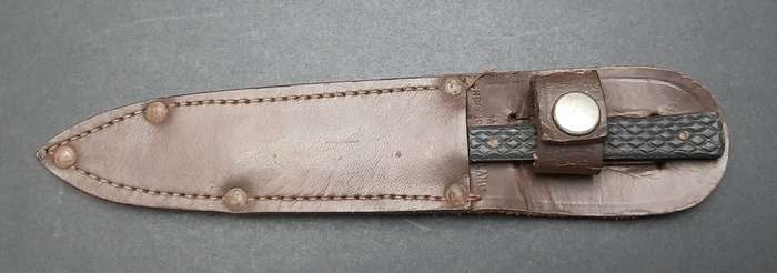 WW2 William Rodgers Truflite Boot/Throwing Knife with Scabbard 15cm