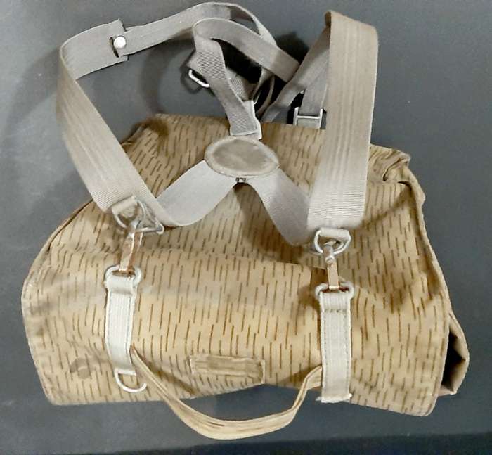 Border War: 1980s East German/NVA `Rain Drop` Camouflage Field Pack with Straps.