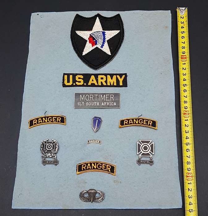 **RARE: Border War 1960s SADF - Maj. General D.J. Mortimer U.S. Officer Exchange Memorabilia (6 Pcs)