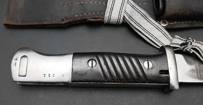 WW2 German Ceremonial K98 Bayonet with Troddle & Leather Frog