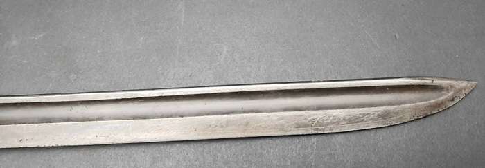 **Rhodesian Bush War: 1970s BSAP Converted 1907 `Bush Knife` w/ Scabbard (45cm).**