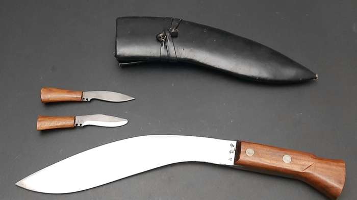 Rare 1960s Assam Territory Force/Rifles Kukri with Scabbard 38cm