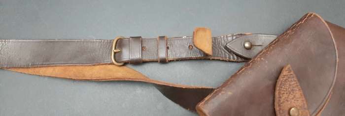 WW1 UDF: Webley .455 Long Holster with Cross-Strap (35cm)