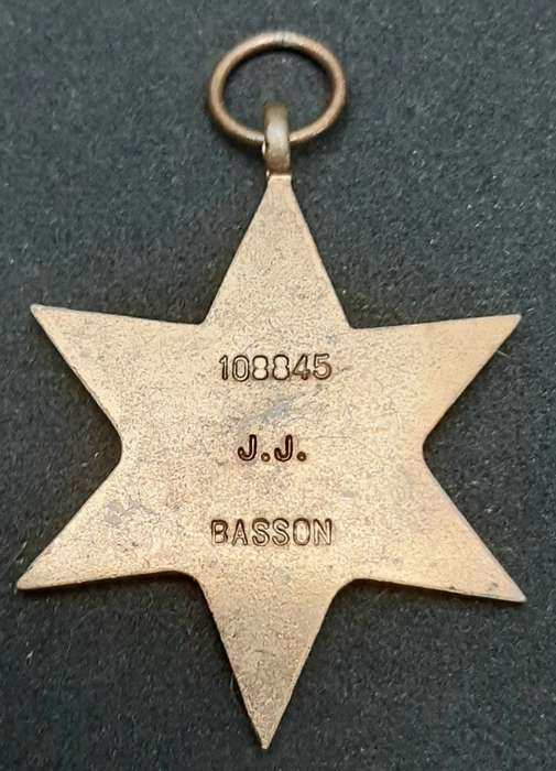 **WW2 UDF: Africa Star Campaign Medal N/R .**
