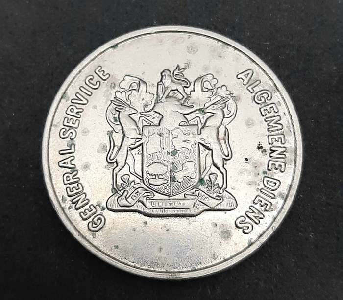 **Border War : 1980s SADF General Service Medal Disk Type I (No Suspender)**