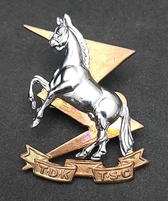 **Border War : 1980s SADF Technical Service Corps Beret Badge w/ Lugs  (LARGE).**