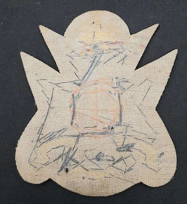 1947 Royal Rhodesia Regiment Bullion Blazer Badge - 10cm x 8cm