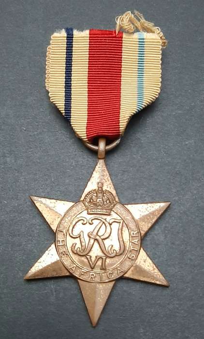 ** WW2 UDF : Africa Star Medal w/ Ribbon.**