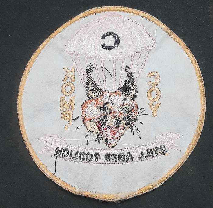 **Border War : 1980s SADF 1 Parachute/ 44 Para Brig. 'C Coy' Tracksuit Badge(9cmx 9cm).**