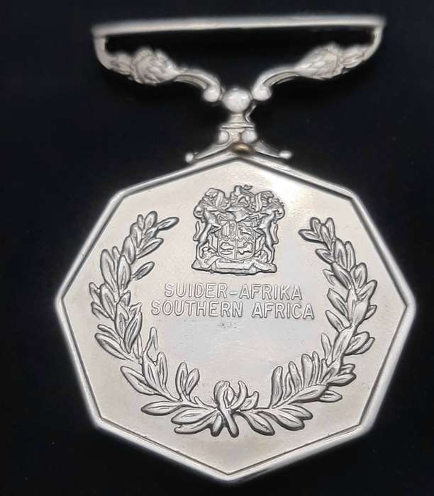 **Border War : 1980s SADF Type I Southern Africa Medal (Rim Numbered).**