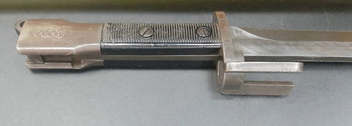 **Border War: 1960s FN FAL Type A Bayonet w/ Scabbard & Frog (Union Marked).**
