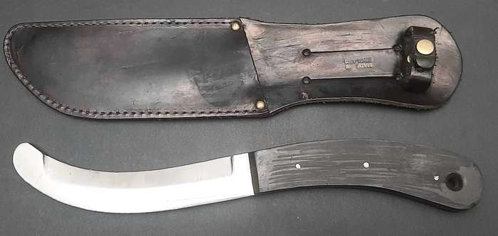 Rare 1960s British Army Parachute 'Hopkinson' Release Knife with Scabbard 25cm