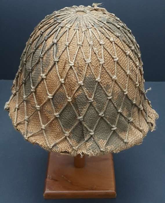 **Border War : 1960s SADF Steel Helmet w/  Camouflage Cover & Net .**