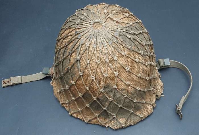 **Border War : 1960s SADF Steel Helmet w/  Camouflage Cover & Net .**