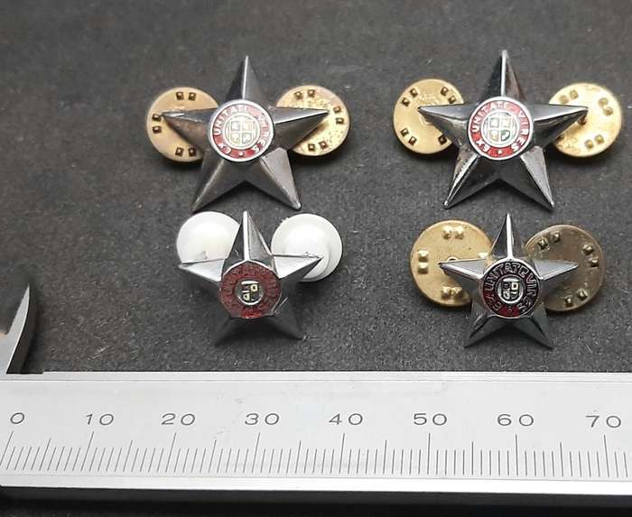 **Border War : 1980s SADF 2nd Lieutenant Step-Out & Mess Rank Insignia (4 Pcs).**