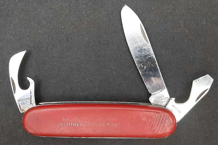 Border War 1980s SADF Southern Cross Fund Pocket Knife (Solingen)