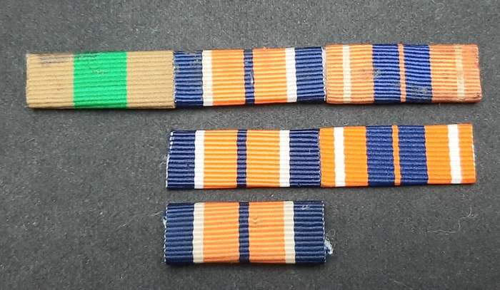 **Border War : 1980s SADF Service Medals Ribbon Bars x 3 **