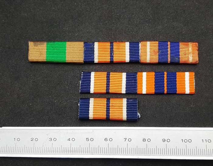 **Border War : 1980s SADF Service Medals Ribbon Bars x 3 **
