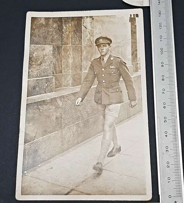**WW2: SAAF Air Observer Serviceman in Egypt Photograph (Alexandria).**