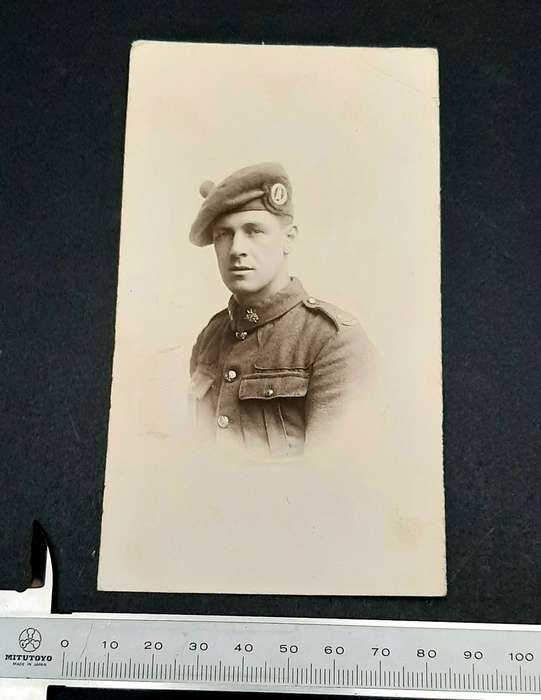 **RARE: WW1 UDF SA Expeditionary Force Serviceman Portrait Photograph (France).**