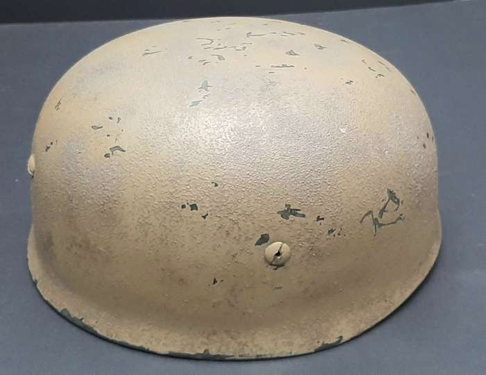 Rare German GSG-9 Police 1970s Ballistic Fibre Helmet w/ Strap (59/60)
