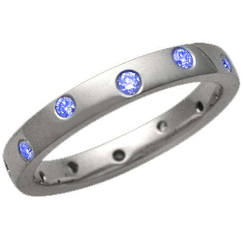 Guaranteed 100% REAL NATURAL, SOLID 14KT WHITE GOLD 0.25CT NATURAL TANZANITE RING