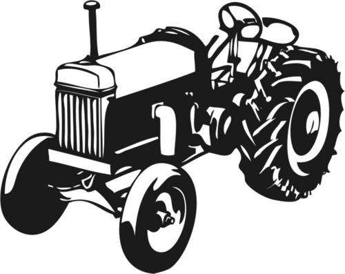 VINYL DECAL - TRACTOR- CAN BE PERSONALISED-large