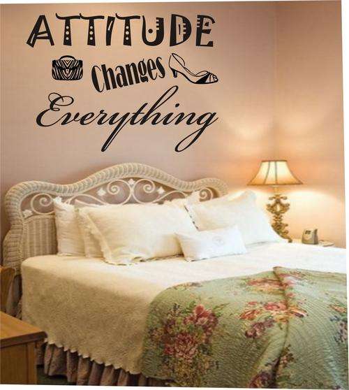 VINYL DECAL - ATTITUDE 1 M MATT BLACK 0N SPECAIL