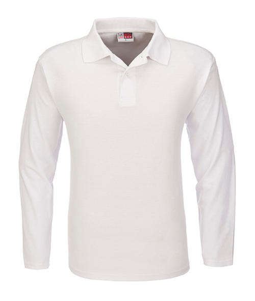 US Basic Boston Long-sleeve Polo Golf Shirt - Mens - White