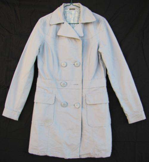 Ladies Winter Pale Blue 3/4 Coat, Lined, Warm and Comfortable, Size 36