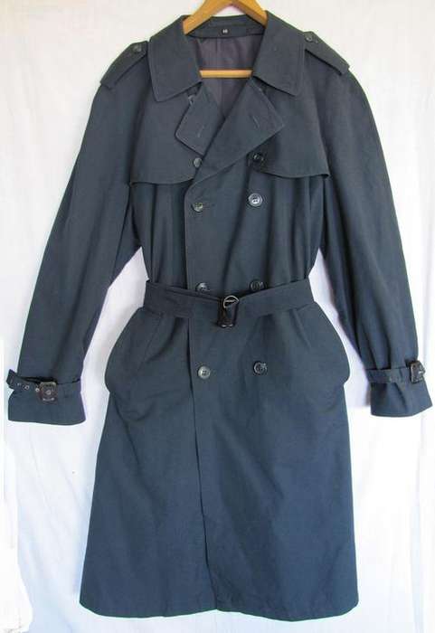 Mens Winter Navy Blue 3/4 Coat, Lined, Warm, Water Resistant and Comfortable, Size 34/36