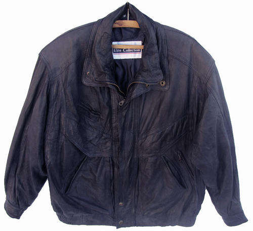 Ladies Fine Dark Blue Leather Jacket, Warm and Comfortable, SA Size 42